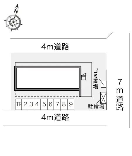 ★手数料０円★静岡市清水区下野北 月極駐車場